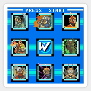 Mega Man II - Stage Select Sticker